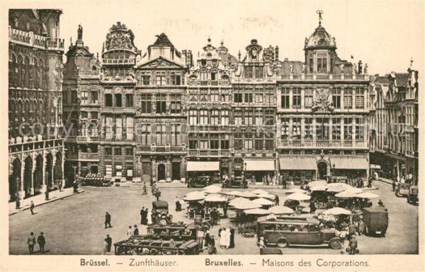 Bruxelles Bruessel Maisons des Corporations Zunfthäuser