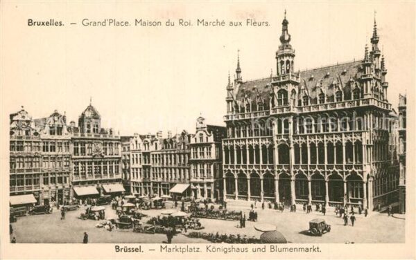 Bruxelles Bruessel Grande Place Maison du Roi Marché aux F