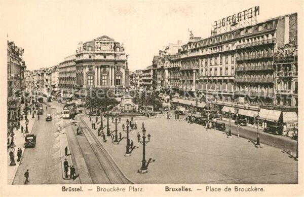 Bruxelles Bruessel Place de Brouckère Monument Platz Denkm