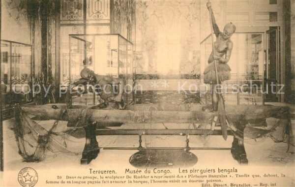 Tervueren Musee du Congo Les piroguiers bengala