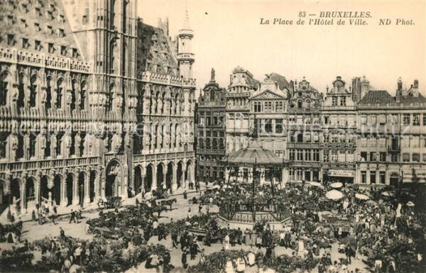 Bruxelles Bruessel Place de l_Hotel de Ville