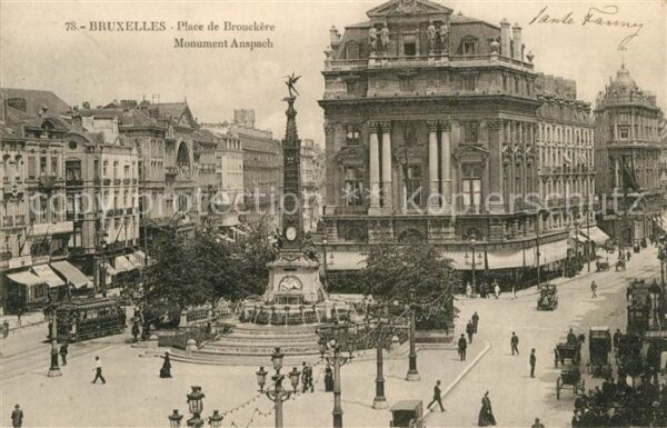 Bruxelles Bruessel Place de Brouckère Monument Anspach