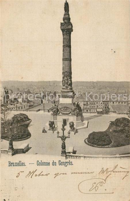 Bruxelles Bruessel Colonne du Congrès