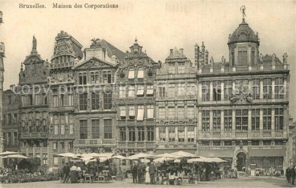 Bruxelles Bruessel Grande Place Maisons des Corporations