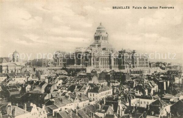 Bruxelles Bruessel Panorama de la ville Palais de Justice