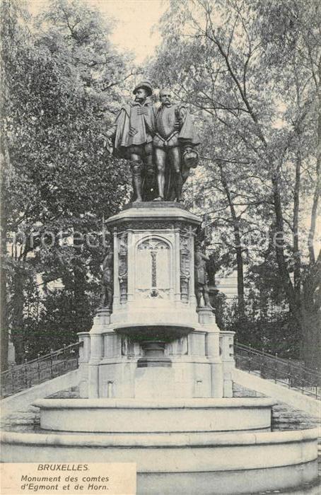 Bruxelles Bruessel Monument des Comtes d_Egmont et de Horn