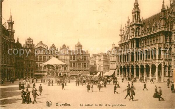 Bruxelles Bruessel Maison du Roi et la Grande Place Serie