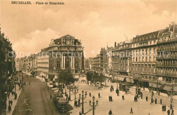 Bruxelles Bruessel Place de Brouckère Monument Anspach