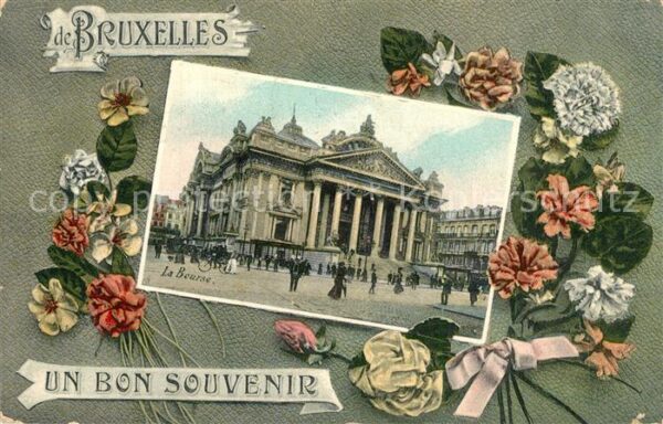 Bruxelles Bruessel La Bourse des fleurs Börse Blumen