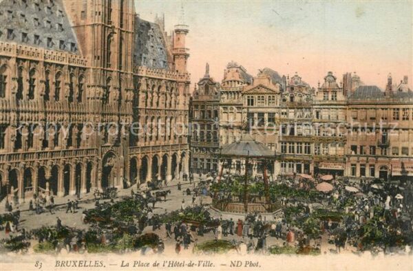Bruxelles Bruessel Place de l_Hotel de Ville