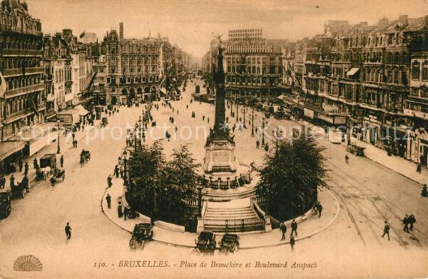 Bruxelles Bruessel Place de Brouckère Monument Anspach