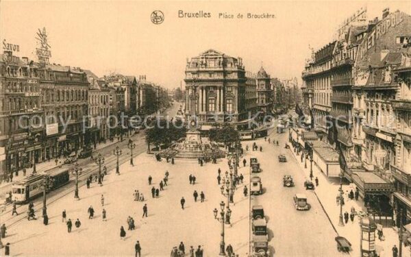 Bruxelles Bruessel Place de Brouckère Monument Anspach Ser