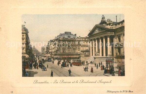 Bruxelles Bruessel La Bourse Boulevard Anspach