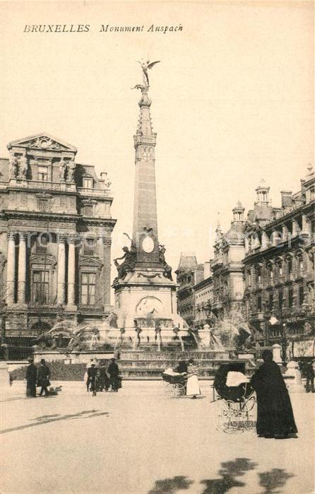 Bruxelles Bruessel Place de Brouckère Monument Anspach