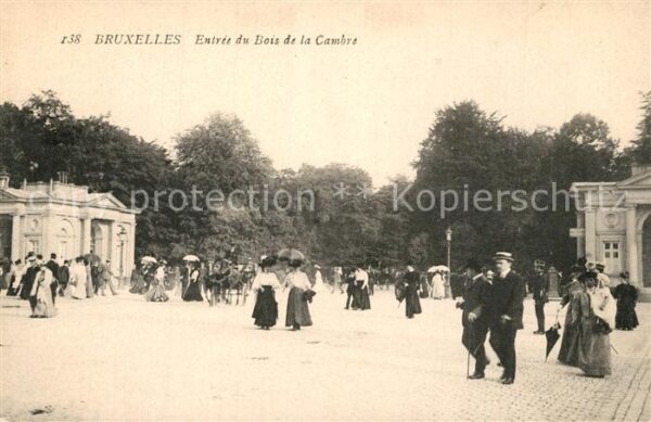 Bruxelles Bruessel Entrée du Bois de la Cambre