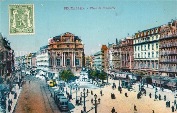 Bruxelles Bruessel Place de Brouckère Monument Anspach