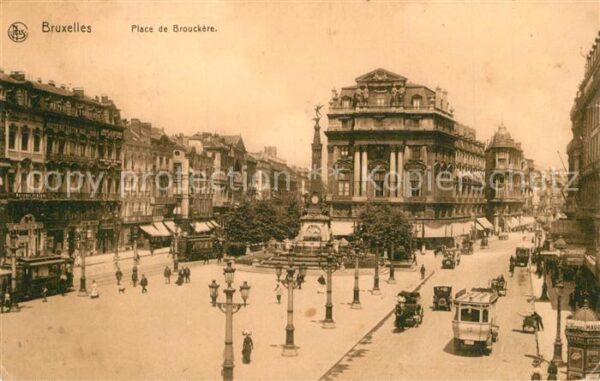 Bruxelles Bruessel Place de Brouckère Monument Anspach Ser