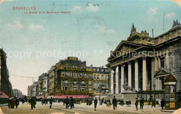 Bruxelles Bruessel La Bourse Boulevard Anspach