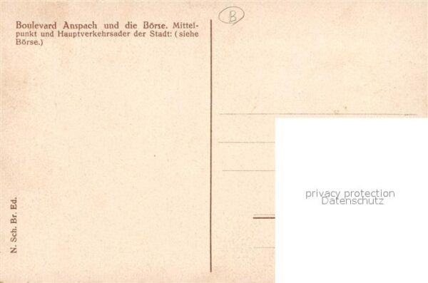 Bruxelles Bruessel Boulevard Anspach et la Bourse Börse – Bild 2