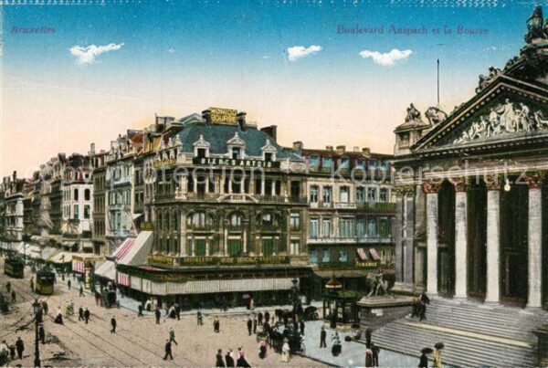 Bruxelles Bruessel Boulevard Anspach et la Bourse Börse