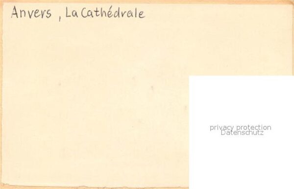 Anvers Antwerpen La Cathedrale Dessin Künstlerkarte – Bild 2