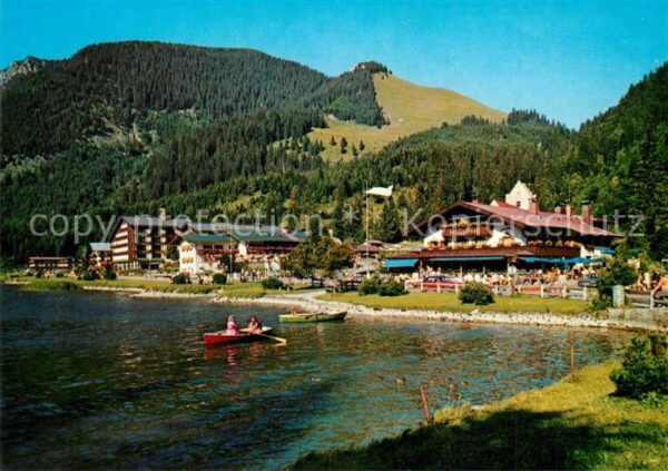 Spitzingsee Erholungs am Bergsee Gasthof St Bernhar