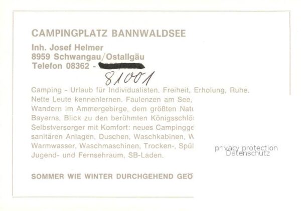 Schwangau Campingplatz am Bannwaldsee Bergbahn Al – Bild 2