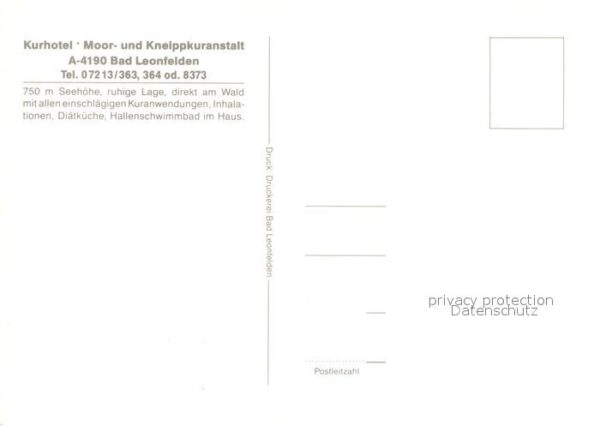 Bad Leonfelden Kurhotel Moor- und Kneippkuranstalt – Bild 2