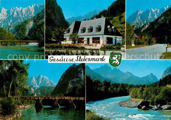 Johnsbach Steiermark Gasthof Bachbrücke Gesäuse Landschaftsp