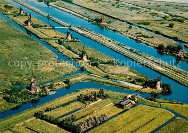 Kinderdijk Molens Windmühlen Fliegeraufnahme