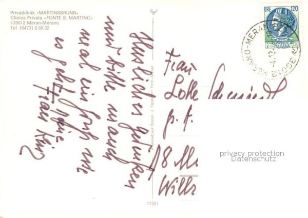 Meran Merano Privatklinik Martinsbrunn – Bild 2