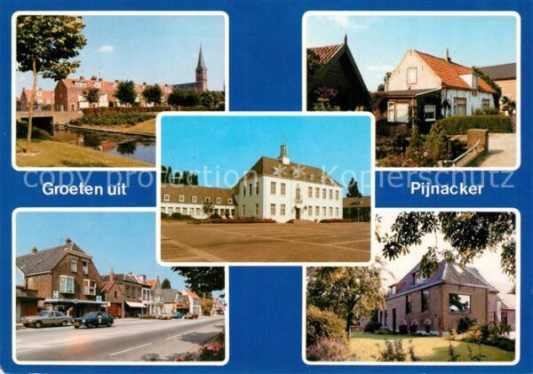 Pijnacker Ortsmotive Hauptstrasse Platz Partie am