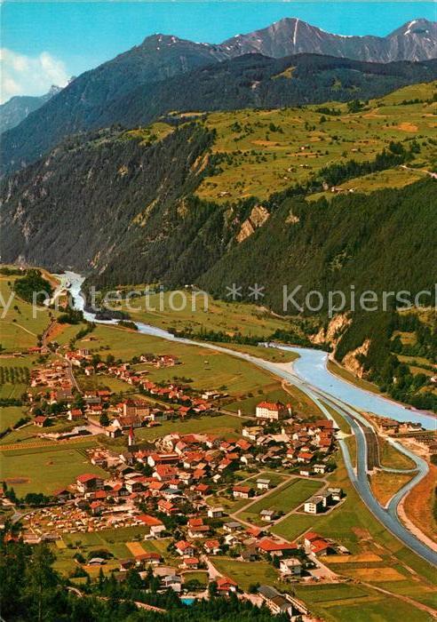 Ried Tirol Oberinntal Alpen Fliegeraufnahme