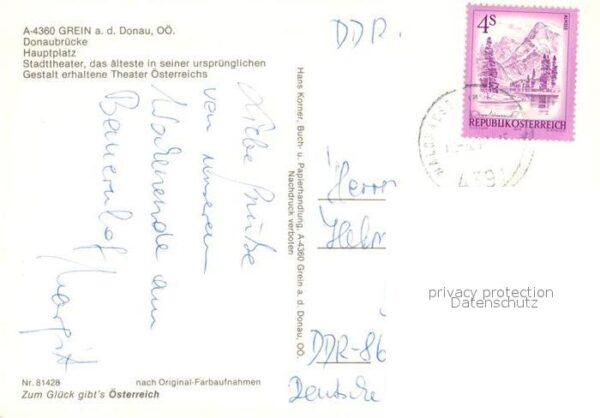 Grein Donau Oberoesterreich Donaubrücke Hauptplatz Stadttheater – Bild 2