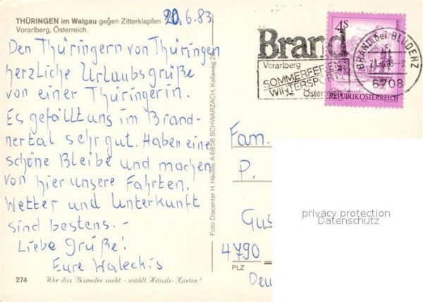 Thueringen Vorarlberg Panorama Blick gegen Zitterklapfen Lech – Bild 2
