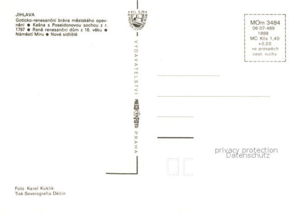 Jihlava Iglau Tor Brunnen Gebäude Innenstadt Siedlung – Bild 2