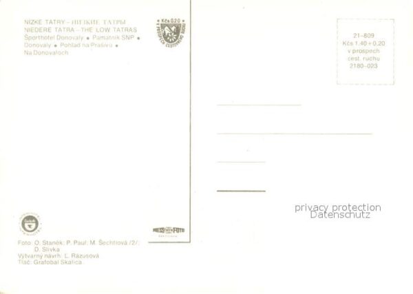 Nizke Tatry Sporthotel Donovaly Denkmal Landschafts – Bild 2