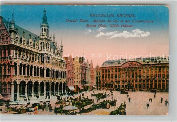 Bruxelles Bruessel Grand Place Maison du Roi et des Corpor