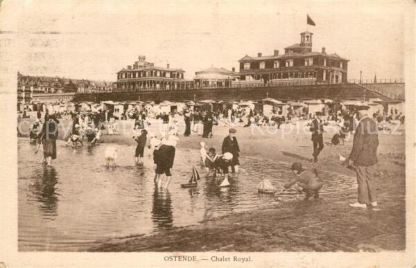 Ostende Oostende Chalet Royal et la plage