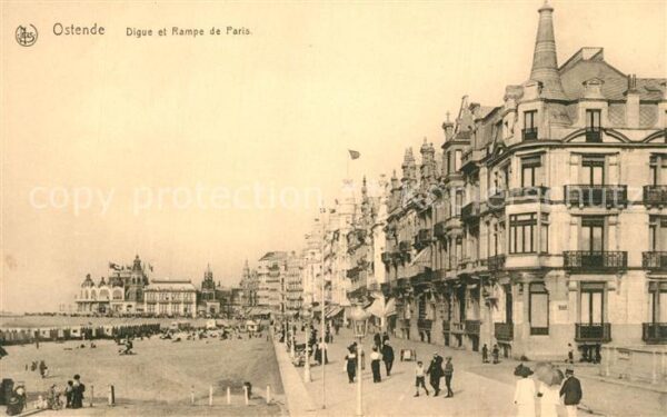 Ostende Oostende La Digue et Rampe de Paris Plage