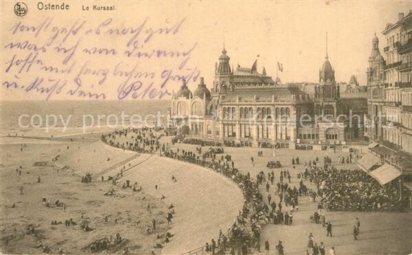 Ostende Oostende Le Kursaal et la plage
