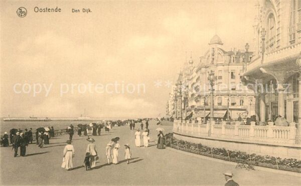 Ostende Oostende Den Dijk La Digue et les Hotels