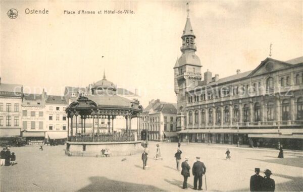 Ostende Oostende Place d_Armes Hotel de Ville