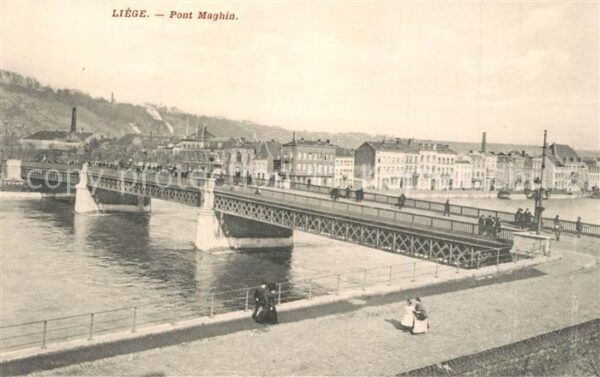 Liege Luettich Pont Maghin sur la Meuse
