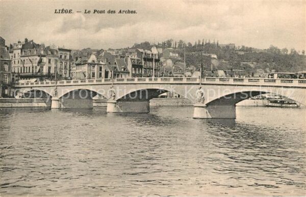Liege Luettich Pont des Arches sur la Meuse