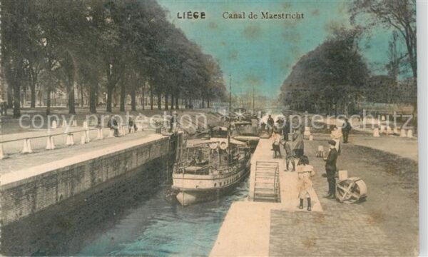 Liege Luettich Canal de Maestricht Bateaux