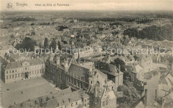 Bruges BRUGGE Belgie Panorama Hotel de Ville Serie 12 No. 7