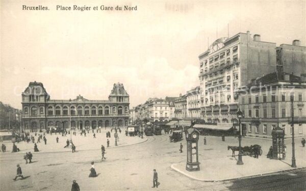 Bruxelles Bruessel Place Rogier et Gare du Nord