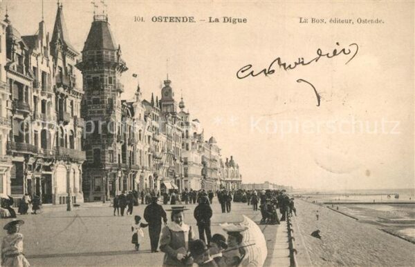 Ostende Oostende La Digue et la plage