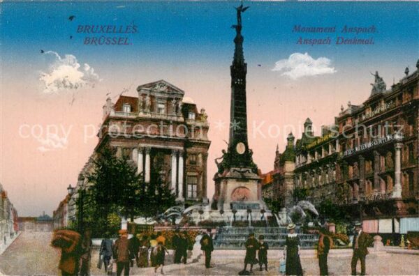 Bruxelles Bruessel Place de Brouckère Monument Anspach